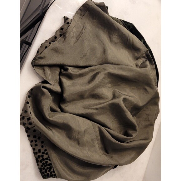 Doncaster Silk Rayon Blend Green Maxi Skirt - Size 4 - Picture 8 of 8